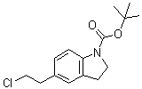 5-(2-氯乙基)-2,3-二氢吲哚-1-羧酸叔丁酯分子结构 (CAS 860024-94-8)