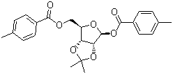 1,5-Di-O-(4-methylbenzoyl)-2,3-O-isopropylidene-beta-D-ribofuranose molecular structure (CAS 86042-28-6)
