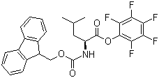 结构式 CAS# 86060-88-0, N-芴甲氧羰基-L-亮氨酸五氟苯酯