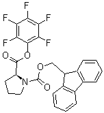 structure of CAS# 86060-90-4, N-9-Fluorenylmethoxycarbonyl-L-proline pentafluorophenyl ester;N-(Fluorenylmethoxycarbonyl)proline pentafluorophenyl ester