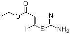 结构式 CAS# 860646-12-4, 2-氨基-5-碘噻唑-4-甲酸乙酯