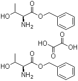 L-苏氨酸苄酯半草酸盐分子结构 (CAS 86088-59-7)