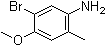 5-Bromo-4-methoxy-2-methylbenzenamine molecular structure (CAS 861084-04-0)
