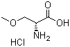 (R)-2-Amino-3-methoxypropanoic acid hydrochloride molecular structure (CAS 86118-10-7)