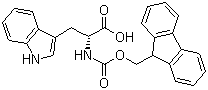 Fmoc-D-色氨酸分子结构 (CAS 86123-11-7)