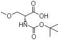 Boc-O-Methyl-D-serine molecular structure (CAS 86123-95-7)
