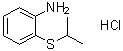2-Isopropylthioaniline hydrochloride molecular structure (CAS 861343-73-9)