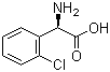 D-(+)-(2-氯苯)甘氨酸分子结构 (CAS 86169-24-6)