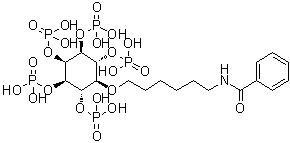 5-O-[6-(Benzoylamino)hexyl]-D-myo-inositol-1,2,3,4,6-pentakisphosphate molecular structure (CAS 861922-14-7)