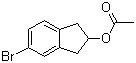 structure of CAS# 862135-60-2, 5-Bromo-2,3-dihydro-1H-inden-2-ol acetate;5-Bromo-2,3-dihydro-1H-inden-2-ol 2-acetate