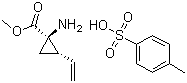 结构式 CAS# 862273-27-6, (1R,2S)-1-氨基-2-乙烯基环丙烷甲酸甲酯 4-甲基苯磺酸盐