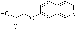 结构式 CAS# 86235-60-1, 2-(7-异喹啉基氧基)乙酸
