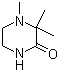 structure of CAS# 86290-99-5, 3,3,4-Trimethyl-2-piperazinone;3,3,4-Trimethylpiperazin-2-one