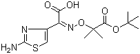 (Z)-2-Amino-alpha-[1-(tert-butoxycarbonyl)]-1-methylethoxyimino-4-thiazolacetic acid molecular structure (CAS 86299-47-0)