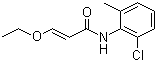structure of CAS# 863127-76-8, (E)-N-(2-Chloro-6-methylphenyl)-3-ethoxyacrylamide;(2E)-N-(2-Chloro-6-methylphenyl)-3-ethoxy-2-propenamide