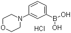 structure of CAS# 863248-20-8, 3-Morpholinophenylboronic acid hydrochloride;[3-(4-Morpholinyl)phenyl]boronic acid hydrochloride