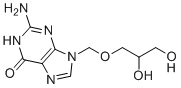 structure of CAS# 86357-09-7, Ganciclovir EP Impurity E;2-amino-9-(2,3-dihydroxypropoxymethyl)-1H-purin-6-one