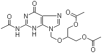 Triacetylganciclovir molecular structure (CAS 86357-14-4)