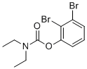 2,3-二溴苯基N,N-二乙基氨基甲酸酯分子结构 (CAS 863870-80-8)