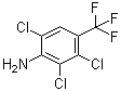 2,3,6-Trichloro-4-(trifluoromethyl)benzenamine molecular structure (CAS 86399-04-4)