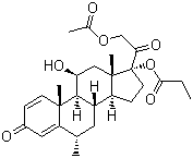 甲基泼尼松龙乙丙酸酯分子结构 (CAS 86401-95-8)