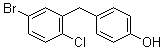 4-[(5-溴-2-氯苯基)甲基]苯酚分子结构 (CAS 864070-18-8)