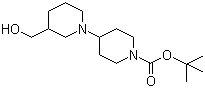 结构式 CAS# 864293-17-4, 4-(3-(羟基甲基)哌啶-1-基)哌啶-1-甲酸叔丁酯