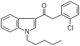structure of CAS# 864445-54-5, 2-(2-Chlorophenyl)-1-(1-pentyl-1H-indol-3-yl)ethanone;JWH 203