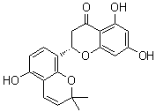 structure of CAS# 86450-80-8, (-)-Sanggenone H;(2S)-5,5',7-Trihydroxy-2',2'-dimethyl-[2,8'-bi-2H-1-benzopyran]-4(3H)-one]; Sanggenone H