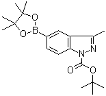 1-N-Boc-3-methyl-indazole-5-boronic acid pinacol ester molecular structure (CAS 864770-82-1)