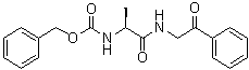 [(1S)-1-Methyl-2-oxo-2-[(2-oxo-2-phenylethyl)amino]ethyl]carbamic acid phenylmethyl ester molecular structure (CAS 864825-19-4)