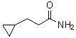 Cyclopropanepropanamide molecular structure (CAS 86505-38-6)
