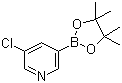 结构式 CAS# 865186-94-3, 5-氯吡啶-3-硼酸频哪醇酯