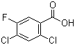 2,4-Dichloro-5-fluorobenzoic acid molecular structure (CAS 86522-89-6)