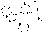 5-(2-Phenylpyrazolo[1,5-a]pyridin-3-yl)-1H-pyrazolo[3,4-c]pyridazin-3-amine molecular structure (CAS 865362-74-9)