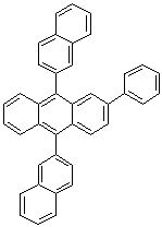 structure of CAS# 865435-20-7, 9,10-Bis(2-naphthyl)-2-phenylanthracene;9,10-Di(naphthalen-2-yl)-2-phenylanthracene; 9,10-Di-2-naphthyl-2-phenylanthracene
