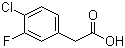 4-Chloro-3-fluorophenylacetic acid molecular structure (CAS 865451-00-9)
