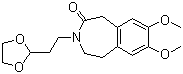 3-[2-(1,3-Dioxolan-2-yl)ethyl]-7,8-dimethoxy-1,3,4,5-tetrahydro-2H-3-benzazepin-2-one molecular structure (CAS 866462-51-3)