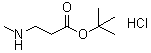 3-Methylaminopropionic acid tert-butyl ester hydrochloride molecular structure (CAS 866534-15-8)