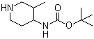 (3-Methyl-4-piperidinyl)carbamic acid tert-butyl ester molecular structure (CAS 866538-96-7)