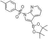 结构式 CAS# 866545-91-7, 1-对甲苯磺酰基-1H-吡咯并[2,3-b]吡啶-3-硼酸频哪醇酯