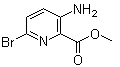 结构式 CAS# 866775-09-9, 3-氨基-6-溴吡啶-2-羧酸甲酯