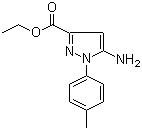 5-Amino-1-(4-methylphenyl)-1H-pyrazole-3-carboxylic acid ethyl ester molecular structure (CAS 866837-98-1)