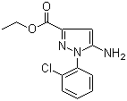 5-氨基-1-(2-氯苯基)-1H-吡唑-3-羧酸乙酯分子结构 (CAS 866838-00-8)