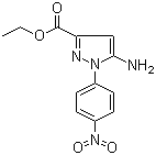structure of CAS# 866838-08-6, 5-Amino-1-(4-nitrophenyl)-1H-pyrazole-3-carboxylic acid ethyl ester