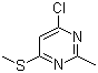 4-Chloro-2-methyl-6-(methylthio)pyrimidine molecular structure (CAS 867131-59-7)