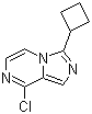 structure of CAS# 867166-09-4, 8-Chloro-3-cyclobutylimidazo[1,5-a]pyrazine