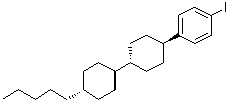 [trans(trans)]-1-Iodo-4-(4'-pentyl[1,1'-bicyclohexyl]-4-yl)benzene molecular structure (CAS 86761-25-3)