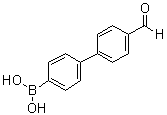 结构式 CAS# 868046-59-7, (4'-甲酰基[1,1'-联苯]-4-基)硼酸