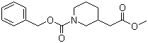 structure of CAS# 86827-08-9, N-Cbz-3-piperidineacetic acid methyl ester;Methyl 3-(N-Cbz-piperidinoxy)acetate